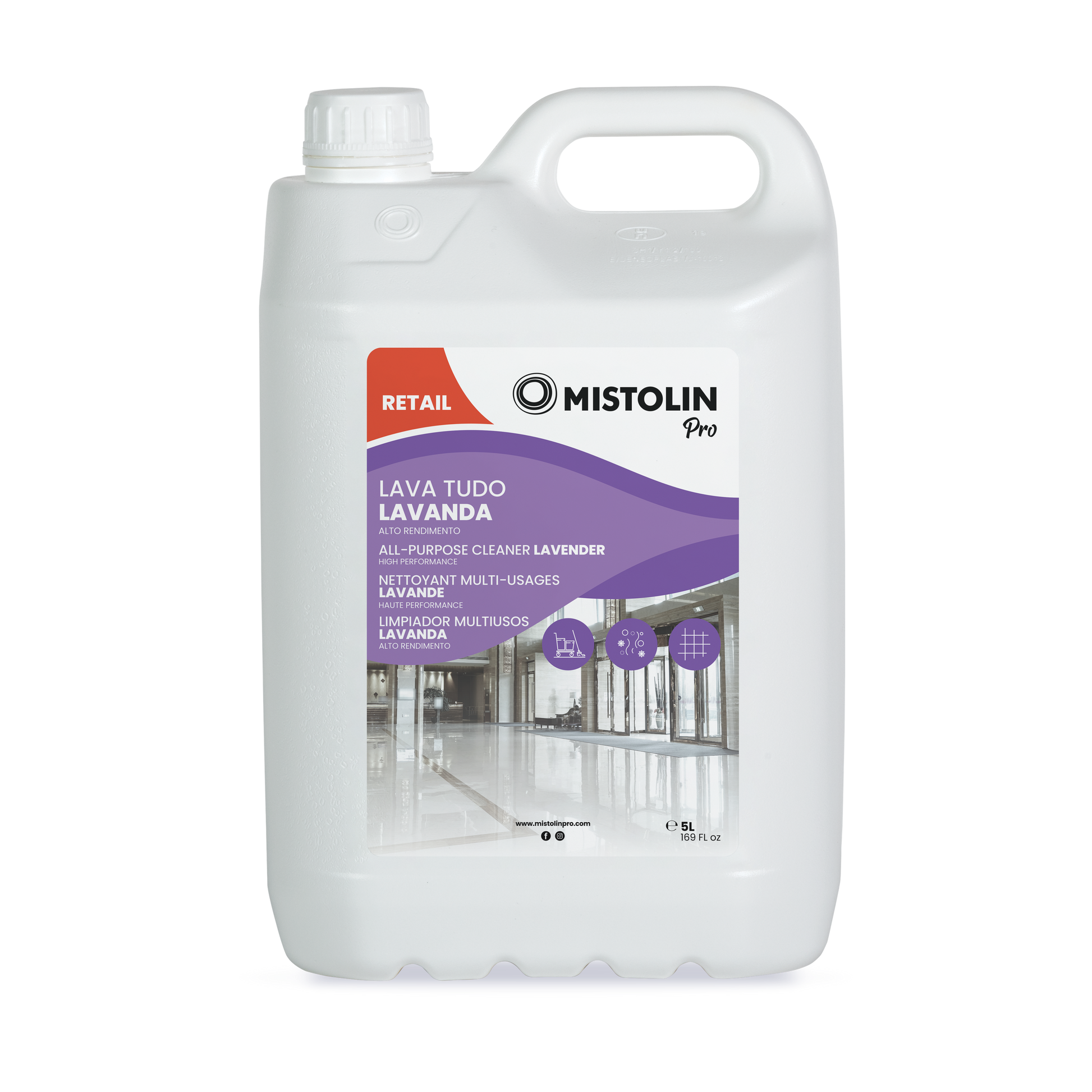 Mistolin Pro All-Purpose Cleaner – Lavender 5L