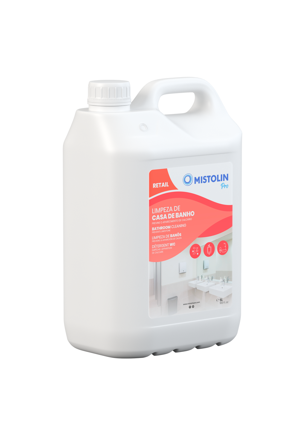 Mistolin Pro – Bathroom Cleaner 5L