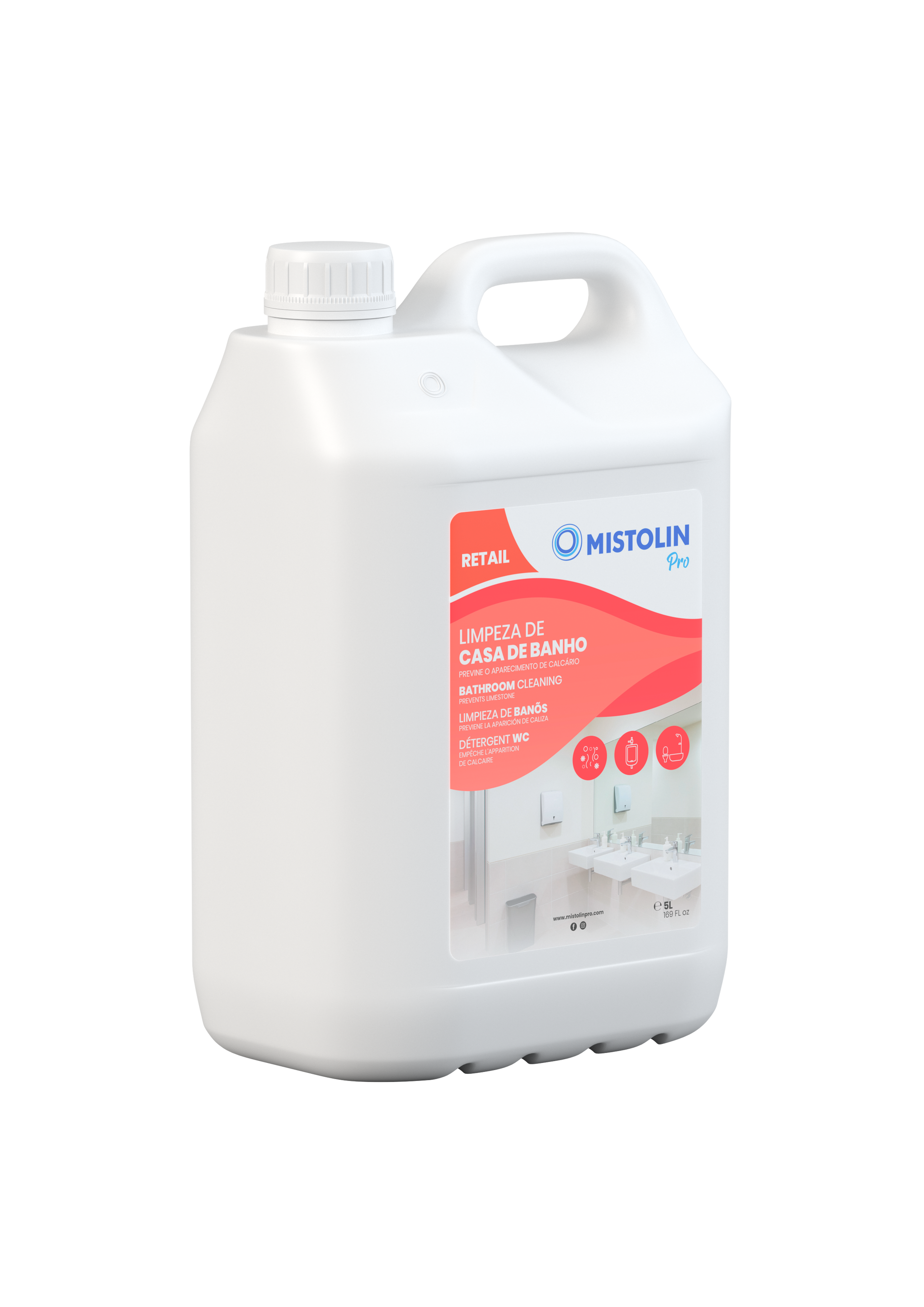 Mistolin Pro – Bathroom Cleaner 5L