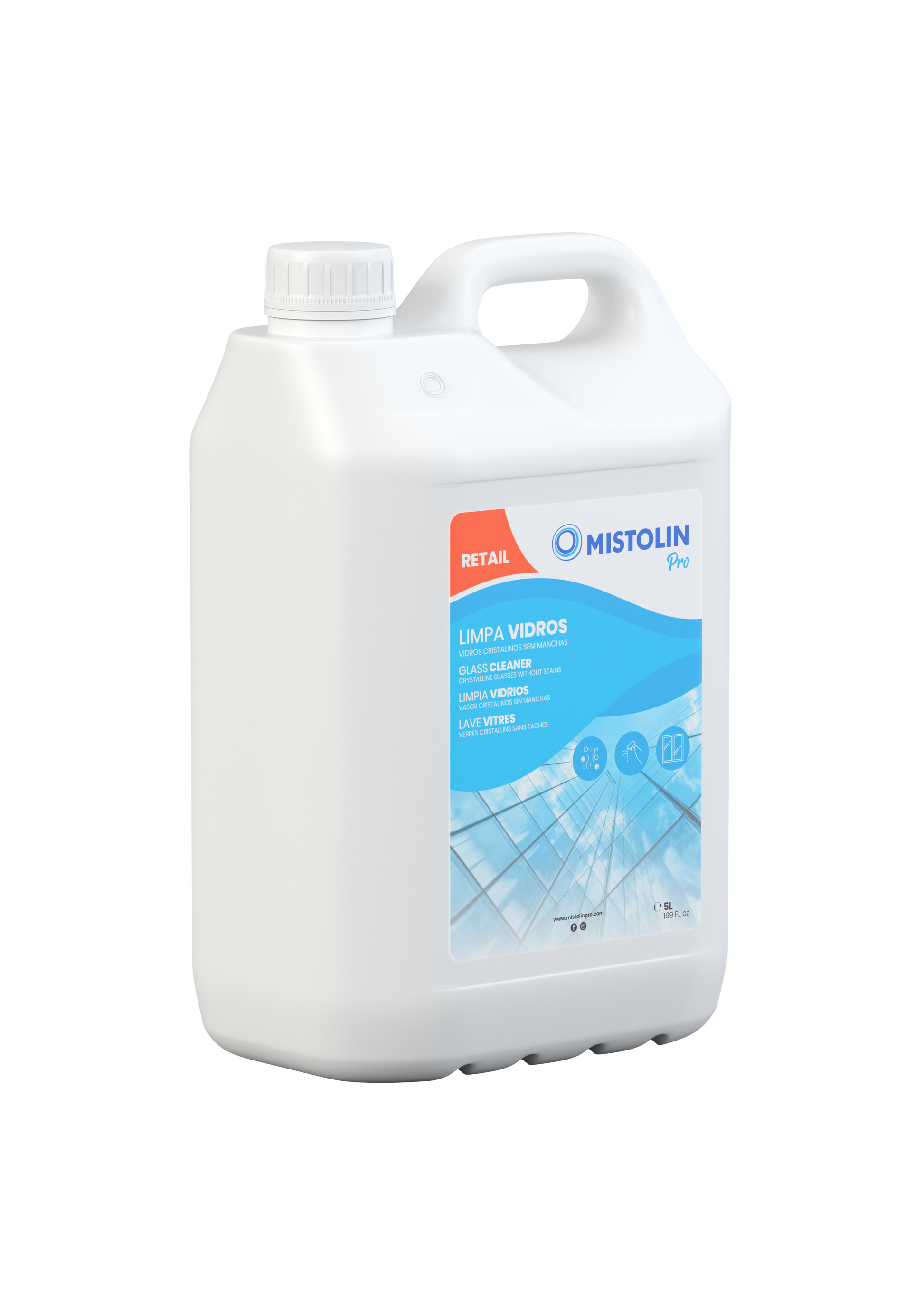 Mistolin Pro Glass Cleaner – 5l